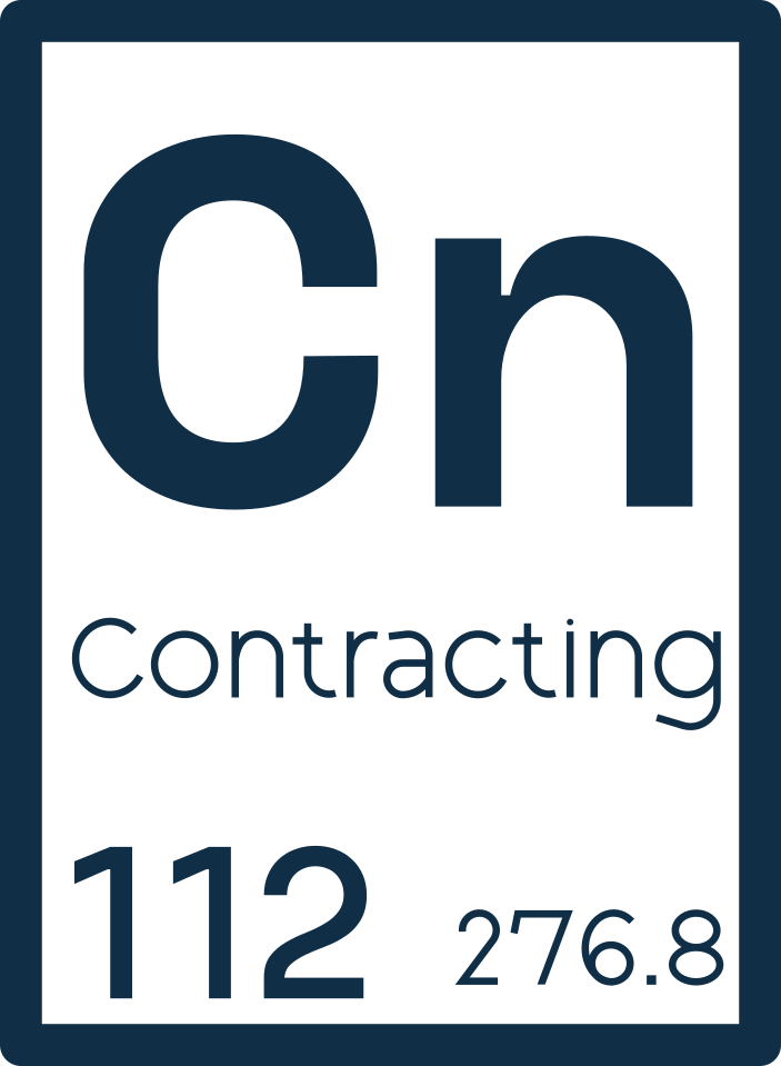 Periodic-table style tile: Cn for Contracting